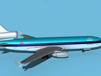 McDonnell Douglas MD-11 KLM 3D model