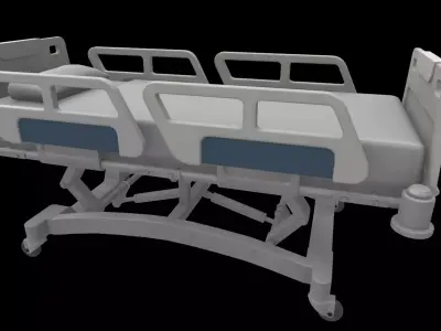 hospital bed 3D model