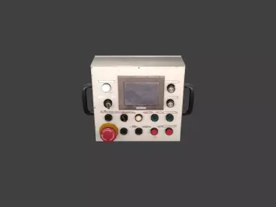 Old panel electric Low-poly 3D model