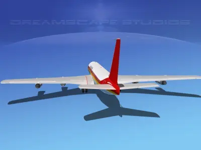  Boeing 707 Angola Airlines 3D model