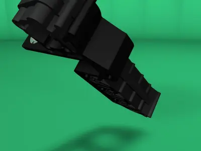 Plastic clamp and anchor for wiring 3D model