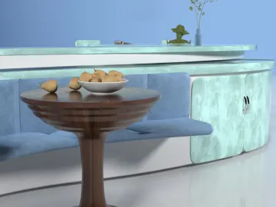KITCHEN FURNITURE 3D model purchase