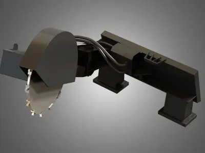 Stump Cutter - Spare Part for JCB Skid Steer Loader 3D model