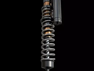 coilover shock absorber 3D model