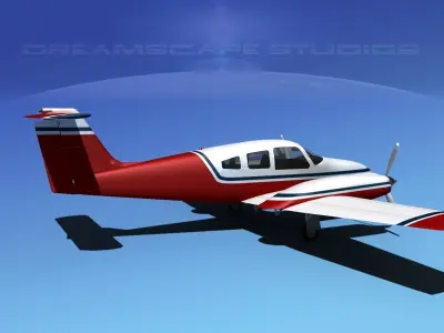 Piper PA-44-180 Seminole V03 3D model