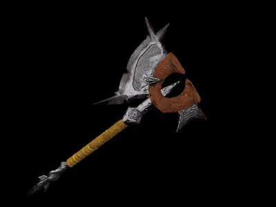 sifi axe Free low-poly 3D model