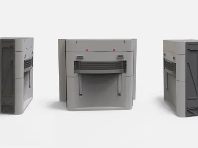 sci-fi Architecture kitbash 38 3D model