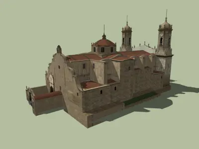 Catedral Basilica de Nuestra Senora de La Paz Low-poly 3D model