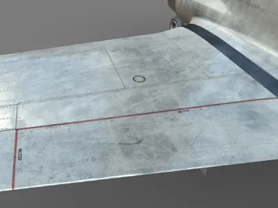 Lockheed P-80 Low-poly 3D model