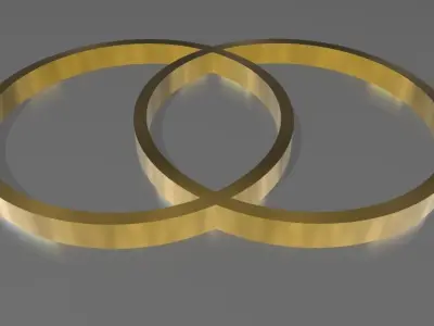 GEOMETRIA SAGRADA VESICA PISCIS Free 3D print model