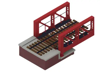 Historical Railroad Bridge 3D print model