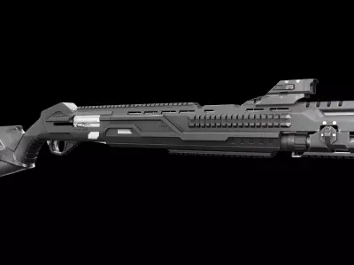 MP 155 in Ultima Chassis  Low-poly 3D model