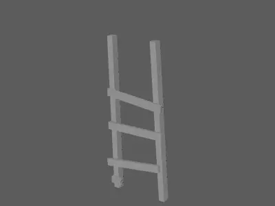 Old Ladder Free low-poly 3D model