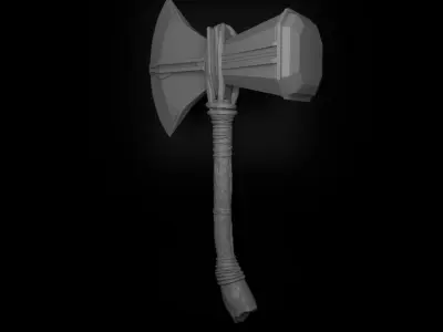 Stormbreaker-Thor viking axe Free 3D model