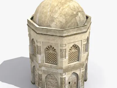 Arab x2 Low-poly 3D model