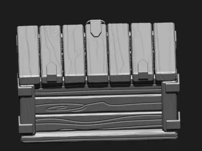 Stylized Furniture IMM Brush Pack 7 in One 3D model