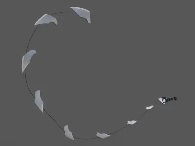 Composite sword 3D model