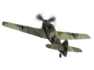 Messerschmitt - BF-109 E - White 15 3D model