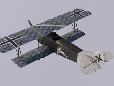 Fokker DVII Degelow 3D model
