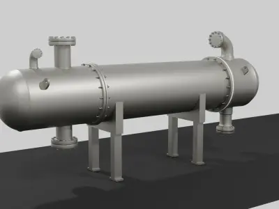 Heat Exchanger - Full Detail 3D model