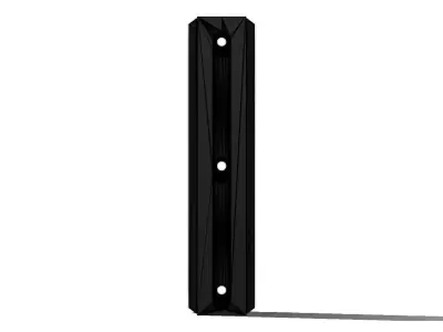 Trilho Picatinny 9 Keymod Rail 3D model