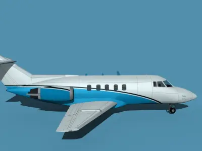 British Aerospace 125 Dominie V02 3D model