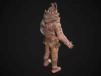 Skull armor 3 Low-poly 3D model