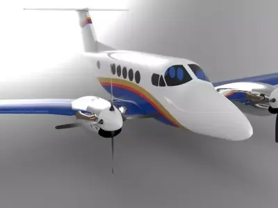 Beechcraft King Air B200 GT 3D model