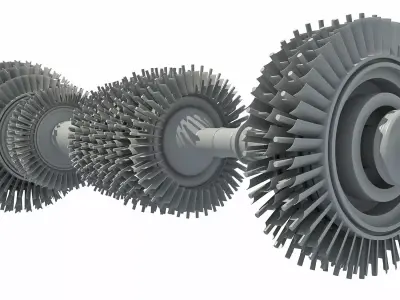 Aircraft Turbine 3D model
