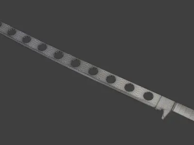 Lightweight Sword high-poly Free low-poly 3D model