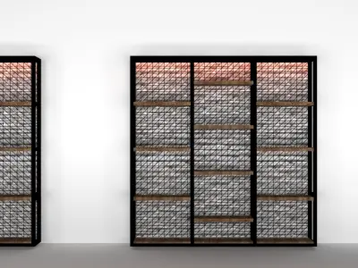 rack metal back wire coating Free 3D model