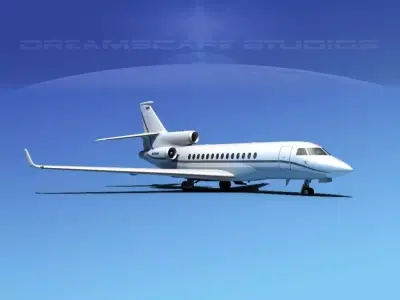 Dassault Falcon 7X V19 3D model
