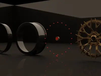 forged wheel series rv-rs01-270595 3D model