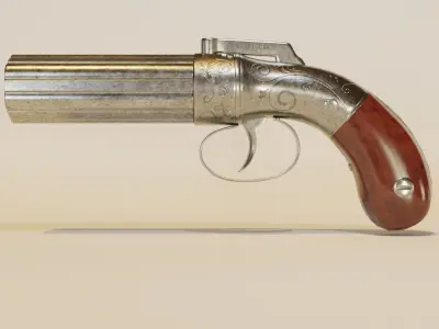 Pepperbox Derringer 3D model