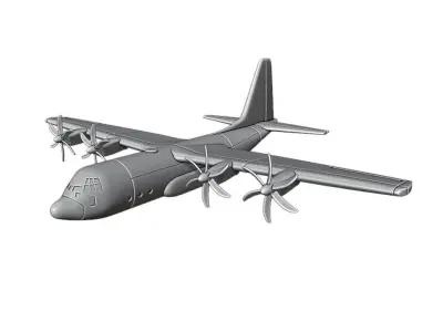 Lockheed Martin C-130J Super Hercules 3D print model