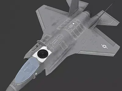 F35 B Lightning Low-poly 3D model