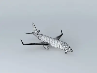 UpTheTerrain Airways Embraer ERJ 170 Free 3D model