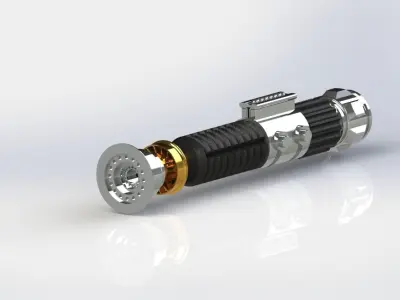 Obi Wan Kenobi Jedi Master Lightsaber 3D print model