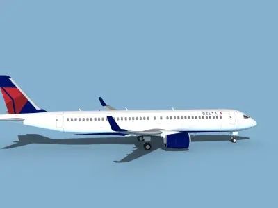 Airbus A220-300 Delta Express 3D model