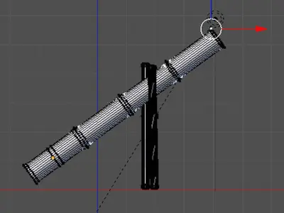 Bamboo Cannon 3D model