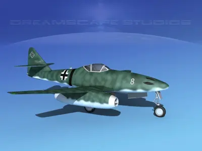 Messerschmitt ME-262A1 Swallow V04 3D model