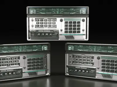 control panel 3D model