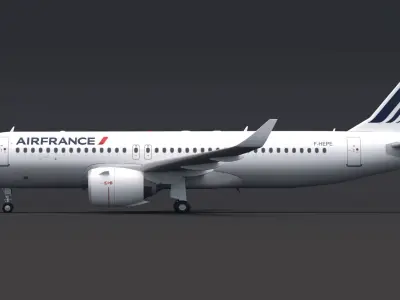 Air France A320 3D model