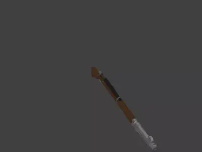 Mauser modelo 1909 Low poly Low-poly 3D model