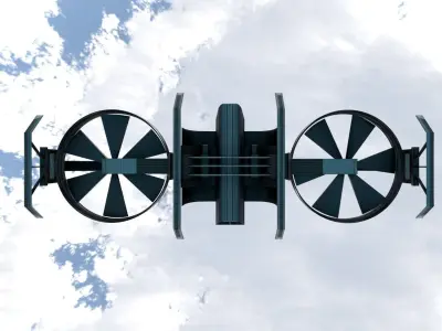 Controllable Drone Design Low-poly 3D model