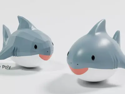 Toy Shark 3D model