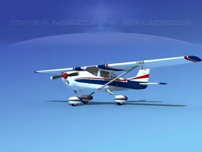 Cessna 172 Skyhawk 1967 V09 3D model