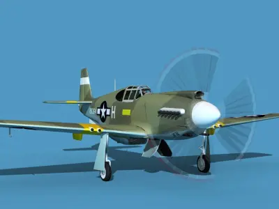 North American A-36A Apache V08 USAAF 3D model