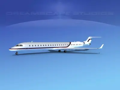 Bombardier CRJ1000 Corporate 1 3D model