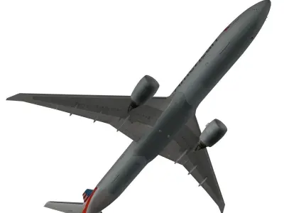 Boeing 777-300ER American Airlines 3D model